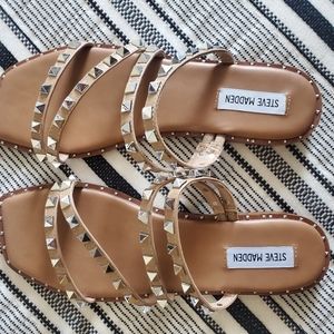 Steve Madden Skyler Studded Sandals- Never Worn
